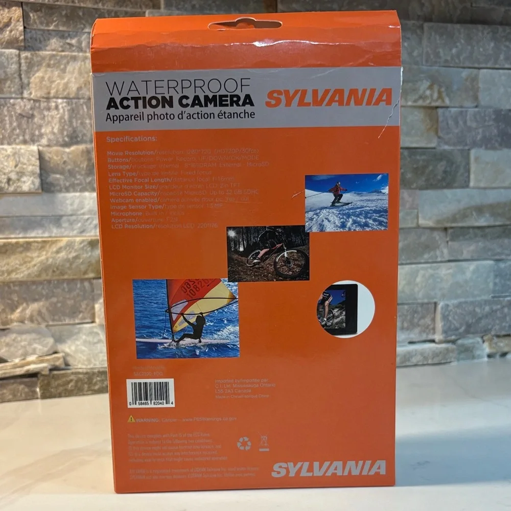 Sylvania Black HD Waterproof Action Camera